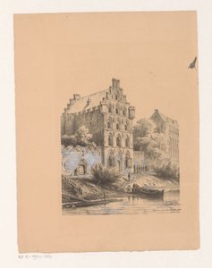 Hus langs vannet Hus av adelsmenn av Cornelis Springer