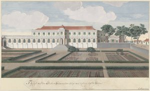Guvernørens hus med hagen i Colombo på Ceylon 