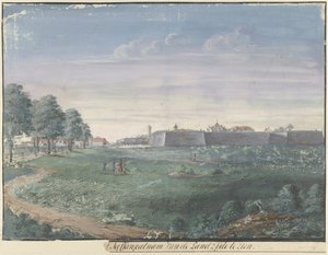 Jaffnapatnam Fort i Ceylon [..]l Jaffanpatnam fra landsiden for å bli sett (tittel på objekt)