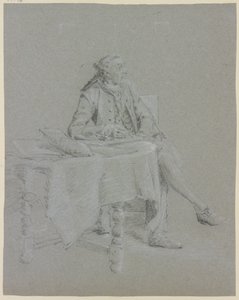 Kavalér sittende ved bordet av Cornelis Troost