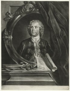 Portrett av komponisten Pietro Antonio Locatelli 1695-1764 av Cornelis Troost