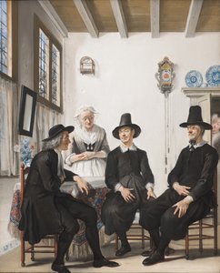 Saartje Jans blir bedt om hennes hånd i ekteskapet, 1738 av Cornelis Troost
