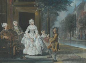 Orgelkvernen, 1743 av Cornelis Troost