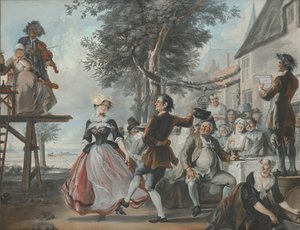 Bryllupet til Kloris og Roosje av Cornelis Troost