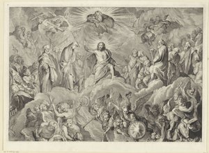 Siste dom (topplate) av Cornelis Visscher (II)