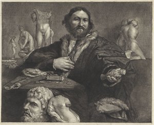 Portrett av samleren Andrea Odoni Portrett av Andrea Odoni