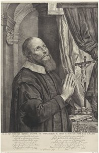 Portrett av Joannes van der Meer av Cornelis Visscher (II)