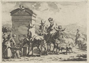 hvilested Landskap (serietittel) av Cornelis Visscher (II)