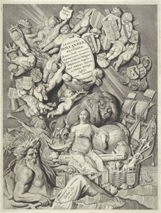 Titteltrykk for en serie med grever og grevinner av Holland, Zeeland og Vest-Friesland PRINSIPPER / HOLLANDIÆ, / ZELANDIÆ ET FRISIÆ, / (...) / PETRI SCRIVERII (tittel på objekt) Grever og grevinner av Holland, Zeeland og Vest-Friesland (serietittel) prins av Cornelis Visscher (II)