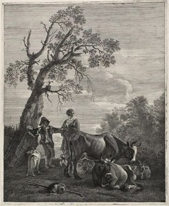 En hvilende flokk av Cornelis Visscher