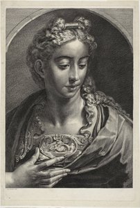 Athena, fra kabinettet Reynst; Cabinet Reynst: Graveringer av forskjellige bilder malt av kjente kunstnere