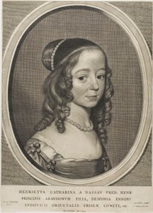 Henrietta Catharina, prinsesse av Orange-Nassau, fra ni portretter av Cornelis Visscher