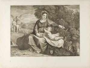 Madonna og barn av Cornelis Visscher