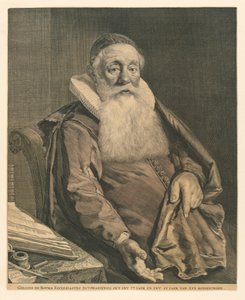 Portrett av Gellius de Bouma av Cornelis Visscher