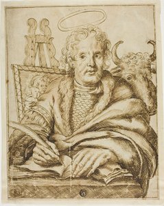 Saint Luke av Cornelis Visscher