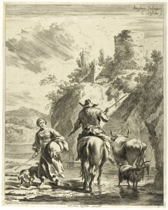 Passasjen av elven av Cornelis Visscher