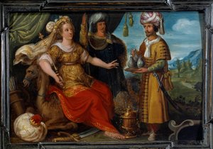 Fire deler av verden: Asia. Maleri av Cornelis De Baellieur (1607-1671), flamsk skole
