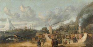Hvaloljeraffineriet nær landsbyen Smerenburg, 1639