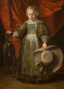 Portrett av en gutt med en hund, ca. 1620 (olje på lerret) av Cornelis de Vos