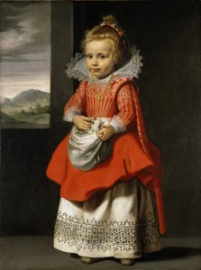 Portrett av kunstnerens datter, Magdalena de Vos, ca. 1623-24 (olje på lerret)