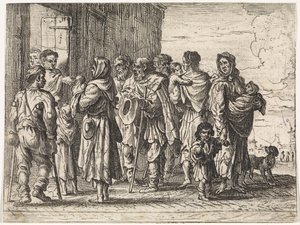 Tiggere for et kloster Sjangerscener (serietittel) av Cornelis de Wael