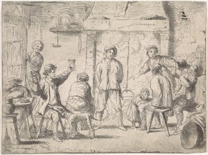 Bønder på gjestgiveri Sjangerscener (serietittel) av Cornelis de Wael
