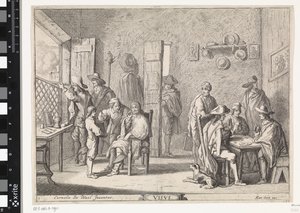 Syn Visvs (tittel på objekt) Fem sanser (serietittel) av Cornelis de Wael