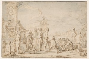 Østre havneby av Cornelis de Wael