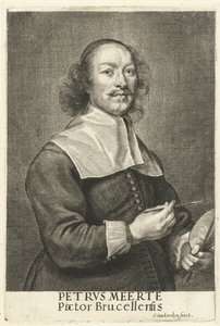 Portrett av maleren Petrus Meerte av Cornelis van Caukercken