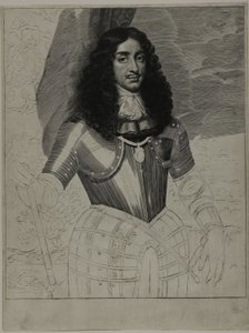 Karl II, konge av England av Cornelis van Dalen II