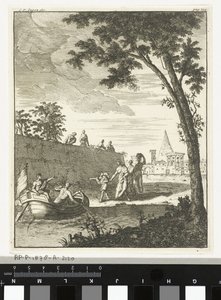 Landskap med båt av Cornelis van Jagen
