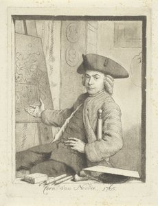 Selvportrett av Cornelis van Noorde av Cornelis van Noorde