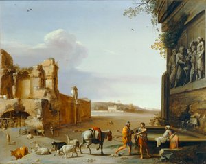  av Cornelis van Poelenburgh or Poelenburch