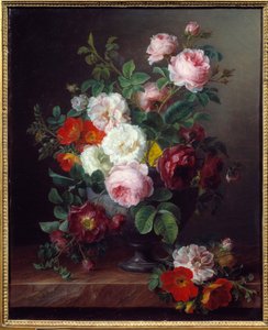 Blomstervasemaleri av Crow Van Spaendonck (1756-1840) 1806 Lyon, Museum of Fine Arts
