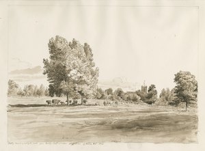 Betley Church: penn- og sepia-tegning, oktober 1820 (tegning)