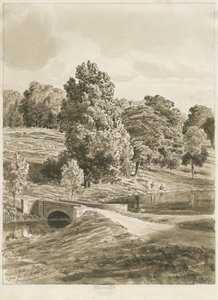 Betley Park: sepia vasketegning, oktober 1820 (tegning)