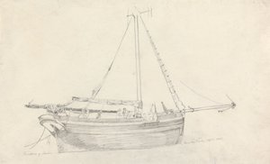 Fiskefartøyet "Providence" fra Scarborough av Cornelius Varley