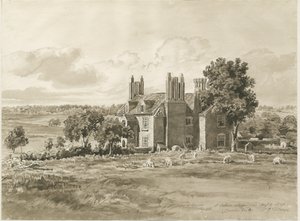 Oaken - Farm House: sepia vasketegning, 5. august 1820 (tegning)