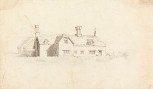 Utsikt over et hus av Cornelius Varley