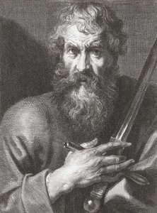Apostelen Paulus. Portrett. av Cornelius van Caukercken