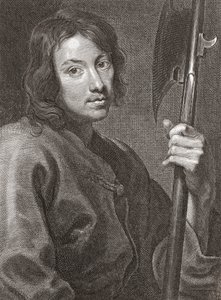 Saint Matteus eller Matteus apostelen. Portrett. av Cornelius van Caukercken