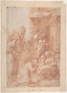 Tilbedelsen av magiene, ca. 1517. av Correggio