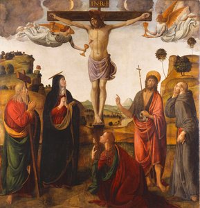 Korsfestelsen med Madonna, de hellige døperen Johannes, Maria Magdalena, Andreas og Frans, 1503