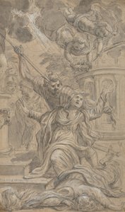 To kvinnelige helliges martyrium, 1625-1704. av Cosimo Ulivelli