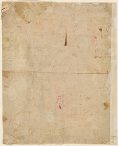 Sjefen for Saint George og arkitektoniske planer (verso)