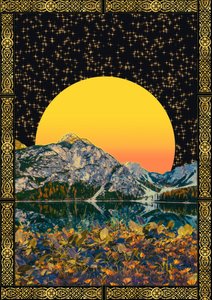 Golden Sun Mountain Lake av CosmoZach