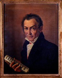 Portrett av Nicola Antonio Zingarelli, italiensk komponist og organist. c. 1800 (maleri) av Costanzo Angelini