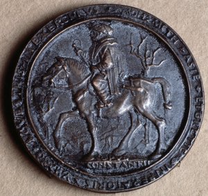 Erobreren Mehmet II (bronsemedalje av Costanzo da Ferrara