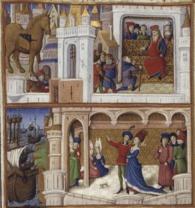 Illustrasjon for eposet The Aeneid av Virgil, 1450-1499