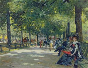 Hyde Park, London (olje på lerret)